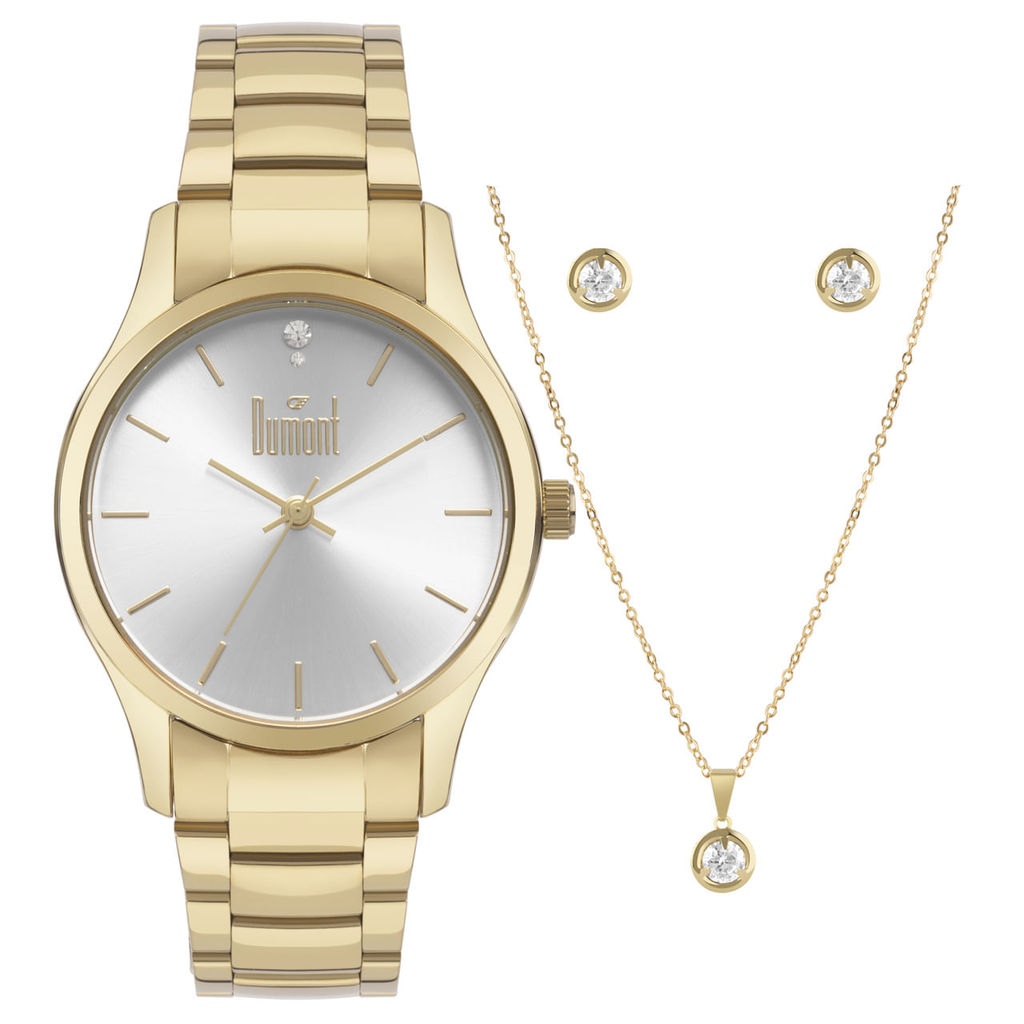 Relógio Dumont Feminino Lady Dourado - DUPC21JAL/K4B em Oferta na Shopee