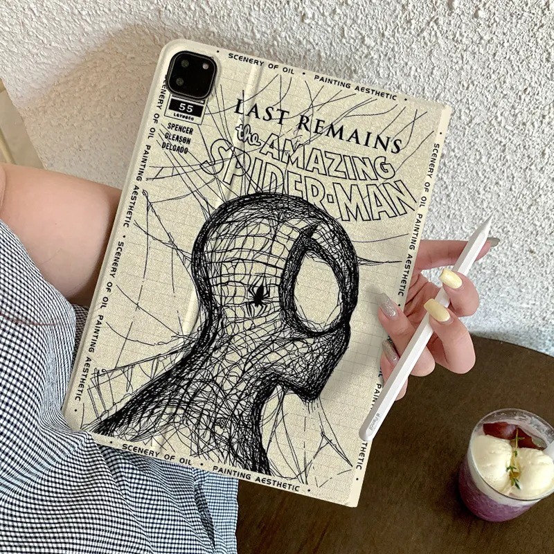 Capa Capinha Homem-Aranha para Tablet iPad Mini Air Pro 10.5 10.9 12.9 pol 9 ger