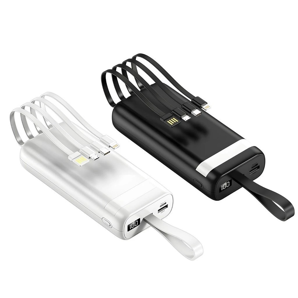 Power Bank Universal de 20.000mAh Carregador Portátil para Android e iOS, Inclui Lanterna Integrada-SOL TECHO