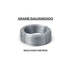 ARAME GALVANIZADO ROLO 2MTS