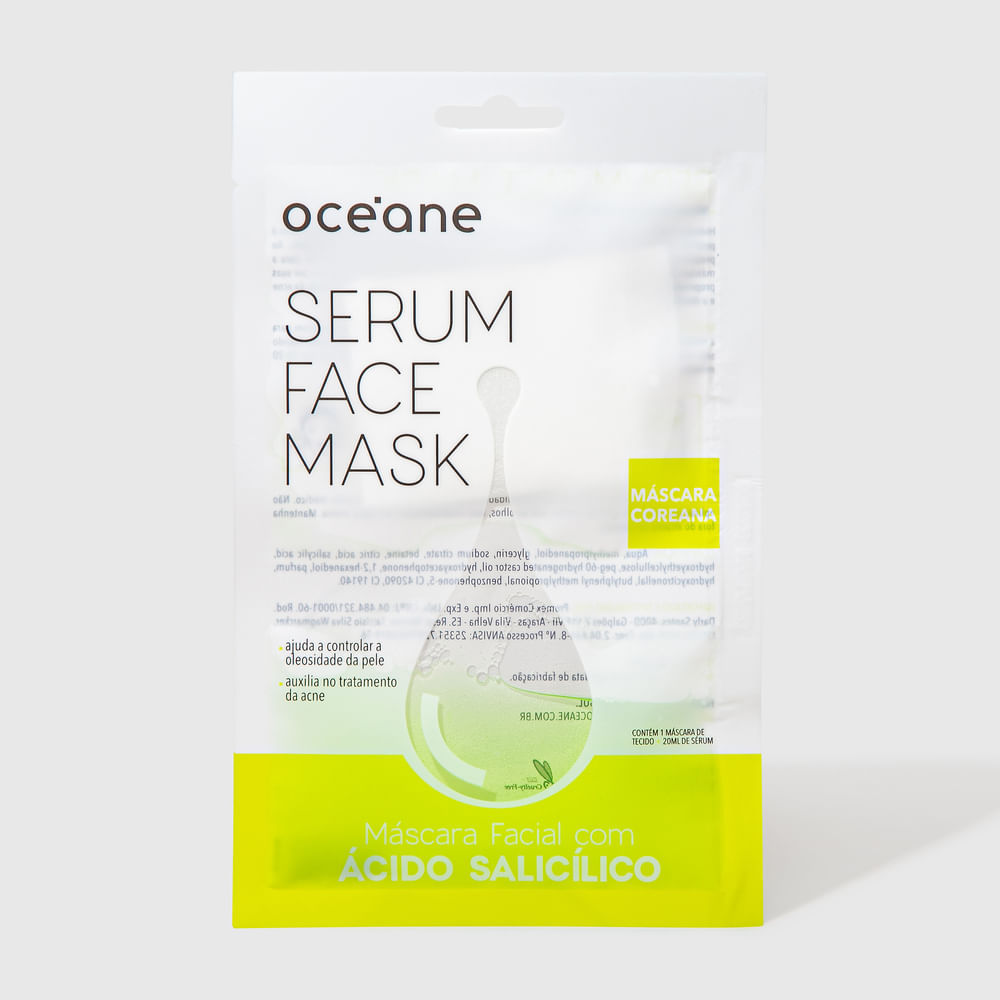 Máscara Facial com Ácido Salicílico - Serum Face Mask 20ml