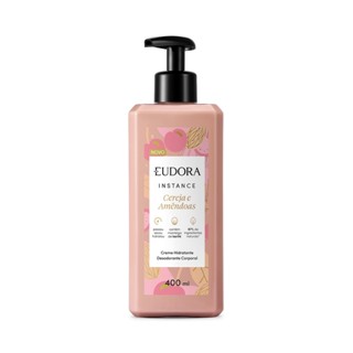Eudora Instance Cereja e Amêndoas - Creme Hidratante Desodorante Corporal 400ml em Oferta na Shopee