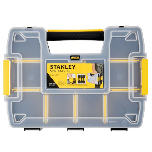Maleta SortMaster 14022 com 14 Compartimentos Stanley