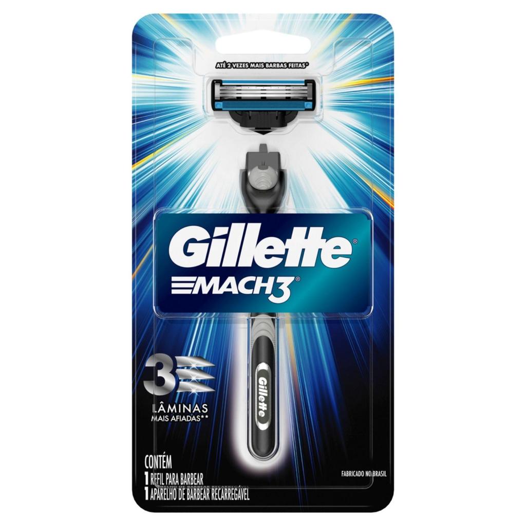 Aparelho Gillette Mach3 Regular em Oferta na Shopee