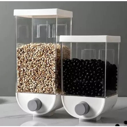 Dispenser suspenso 1500ml porta mantimentos grãos arroz feijão armazenamento cozinha Achadinhos
