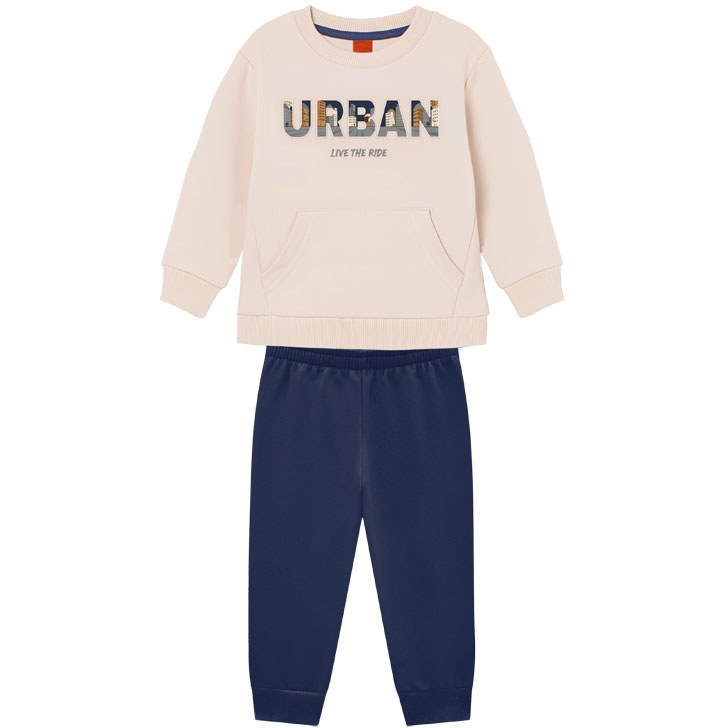 Conjunto Infantil Kyly Moletom Menino Blusa Manga Longa e Calça Urban Inverno