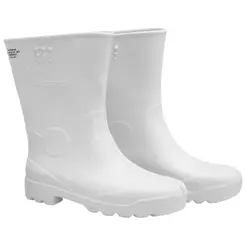 Bota de Borracha Impermeável PVC Cano Curto Branco BECC08 - Vulcabras