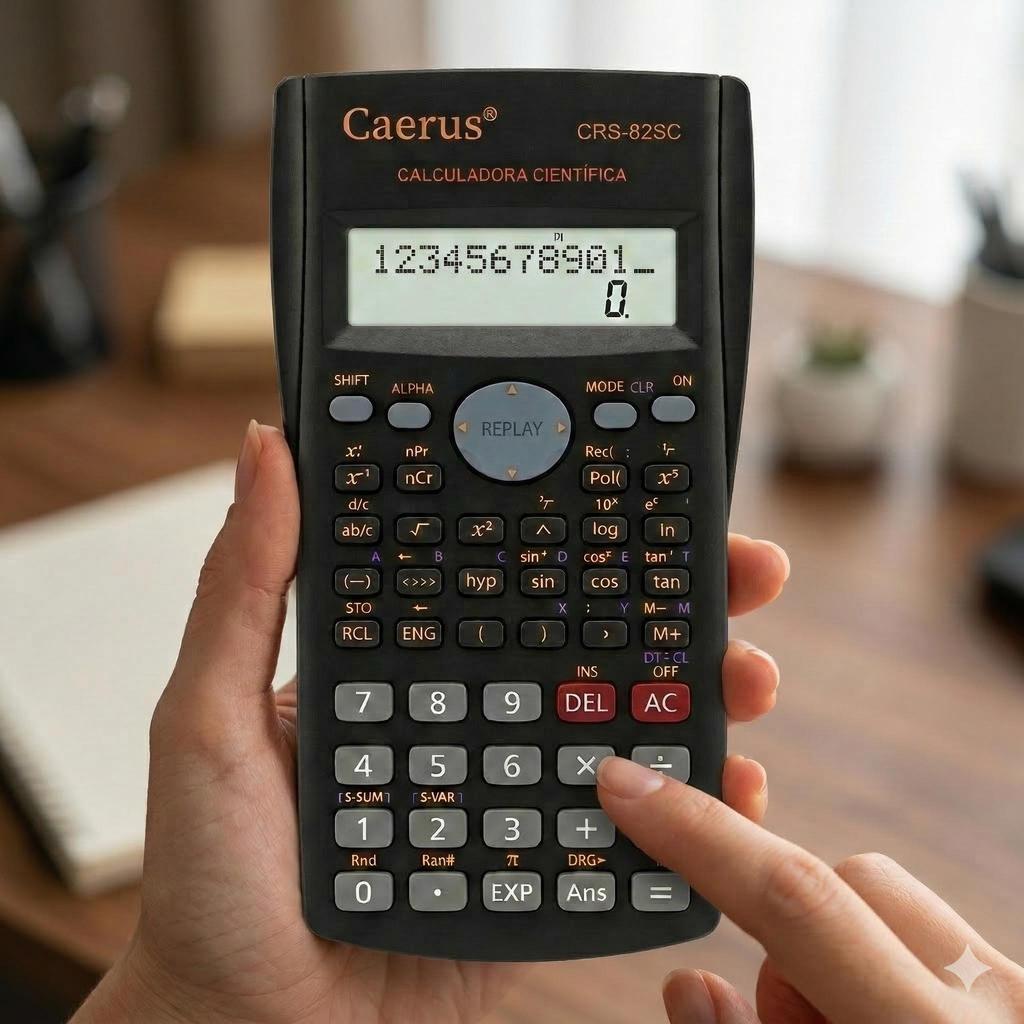 Calculadora Científica De 10 Dígitos 240 Funções c/ 2 Linhas