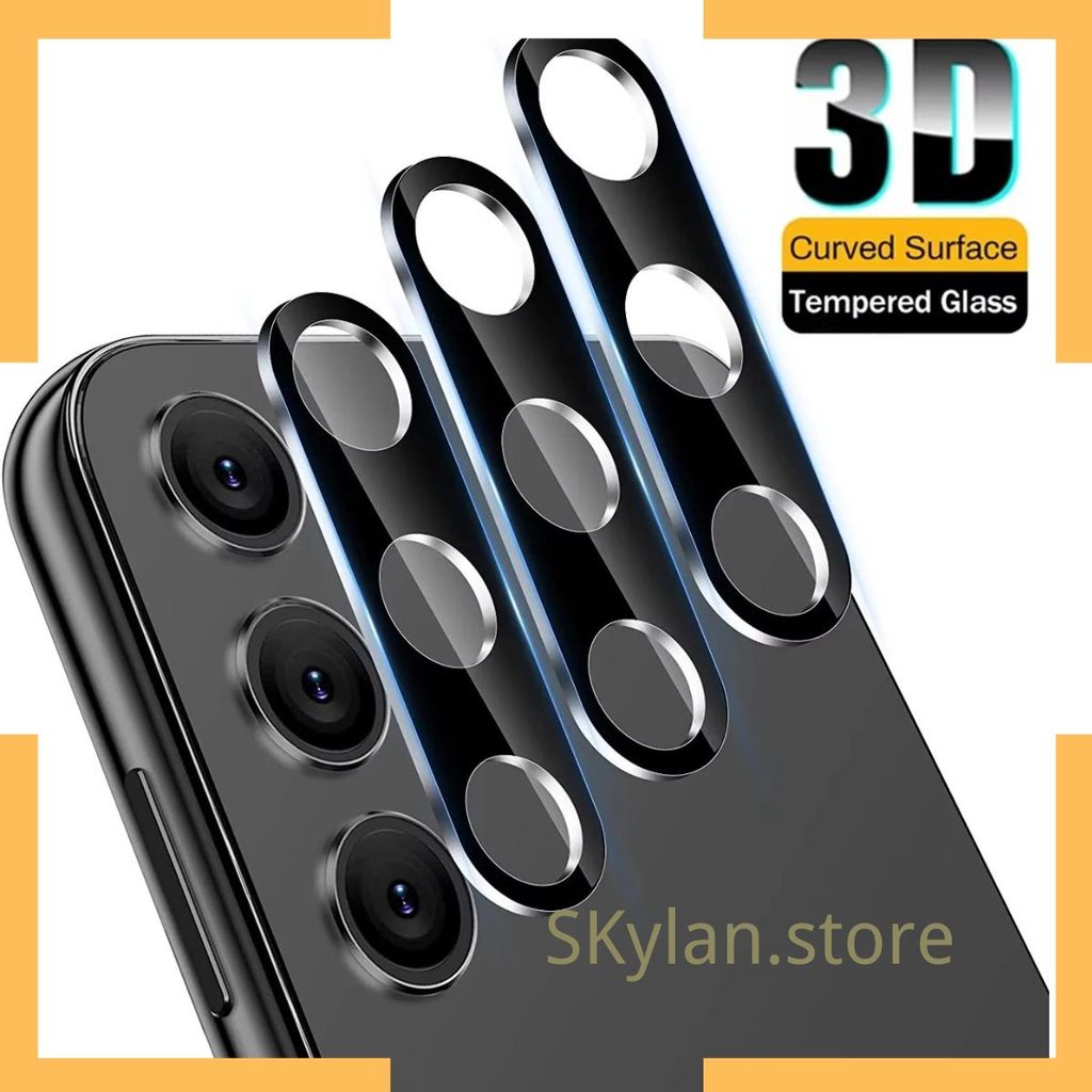 Pelicula Metal liso de vidro protetor de Lente Cãmera Para Samsung Galaxy A07 A17 A26 A36 A56
