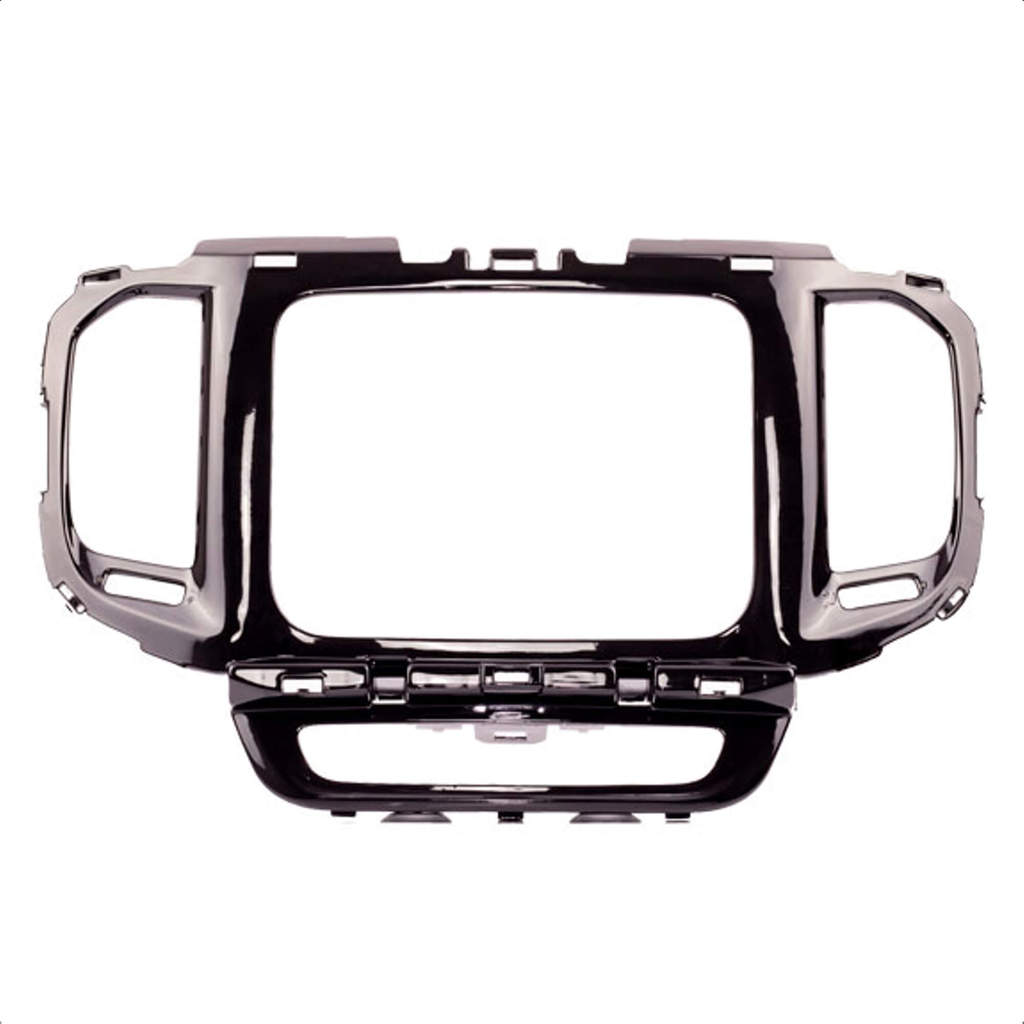 Moldura 2 Din Black Piano Compatível Com AIKON /M1/ Rádio Original Toro 2016-2021 Expex - EPX 480