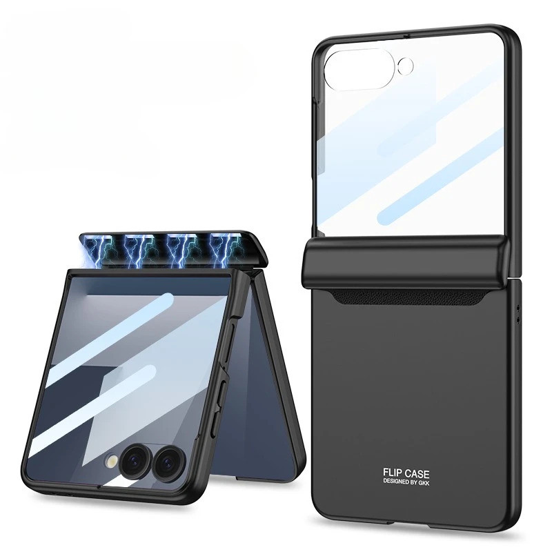 Capa Magnética Dura Para Samsung Galaxy Z Flip 7 fe 6 Flip7 Flip6 5G Caso De Tel
