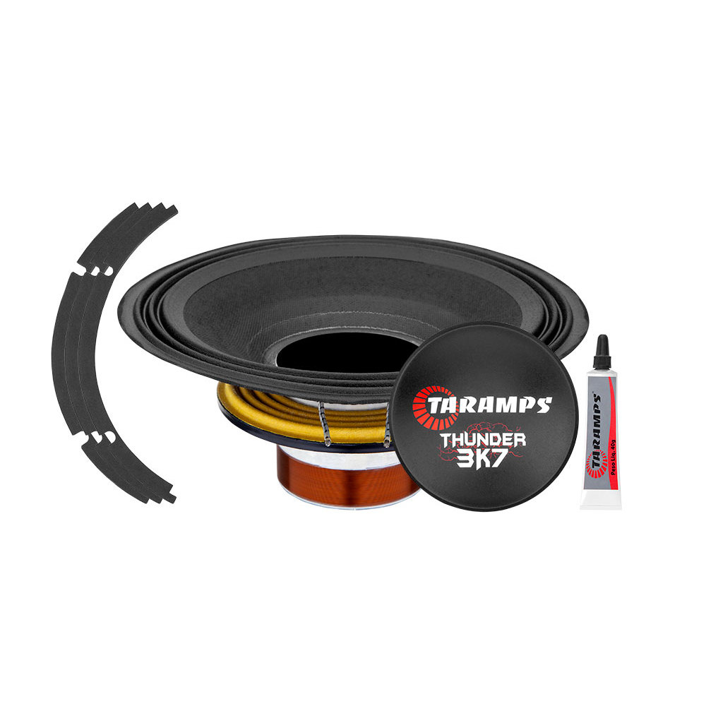 KIT REPARO ALTO FALANTE TARAMPS 7DRIVER THUNDER 3K7 12 POLEGADAS ORIGINAL