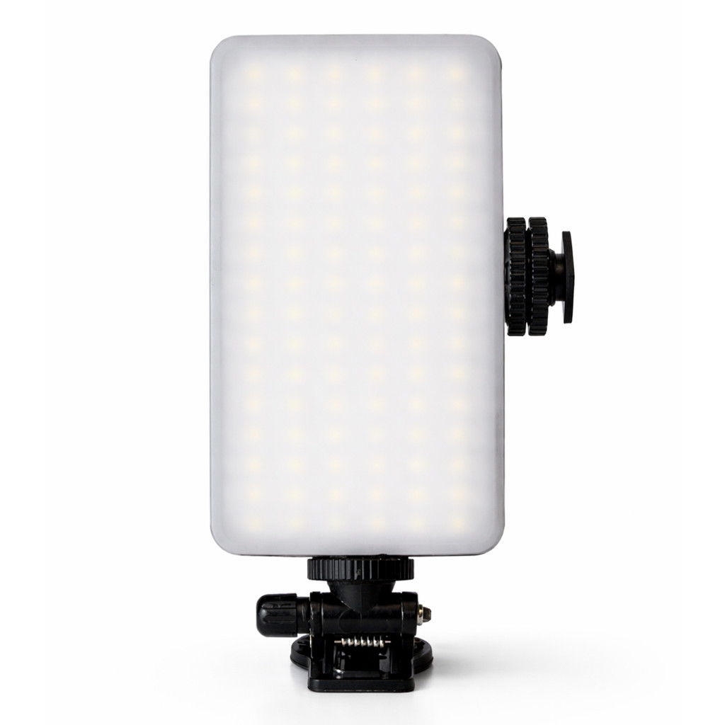 Mini Ring Light Led Portátil 3 Tons De Luz Bateria Recarregável Iluminação Fotográfica