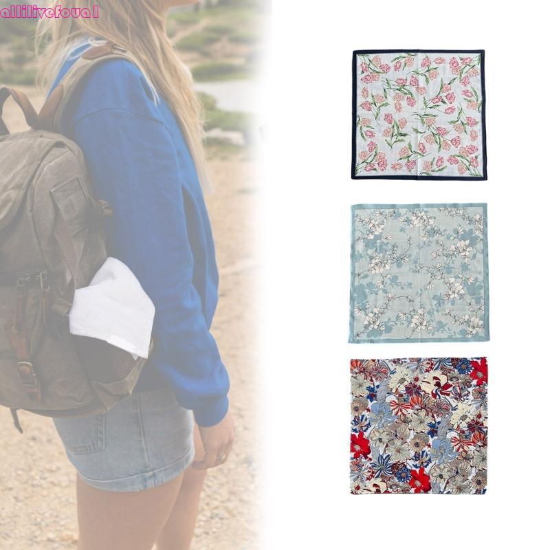 allilivefoua1 Lenço Absorvente Poliéster Colorido Para E Meninas Presentes