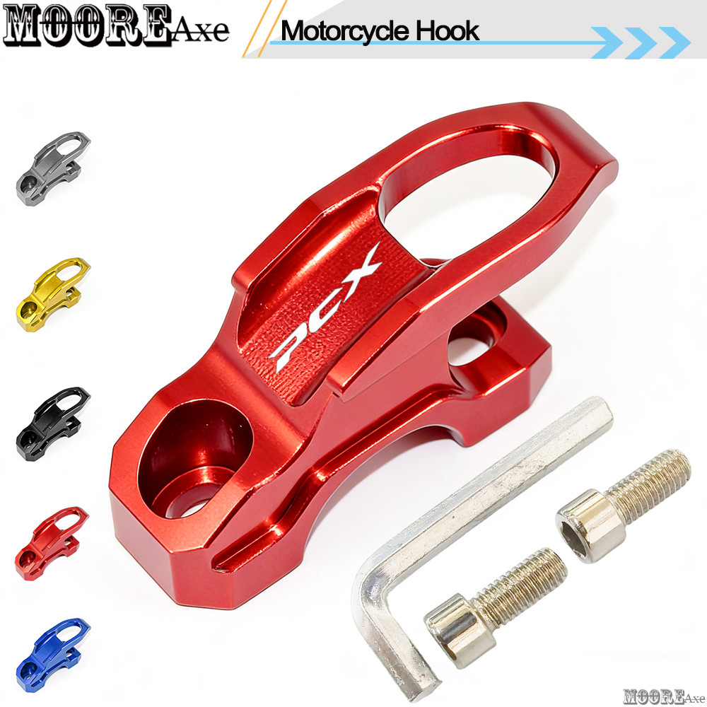 Mooreaxe Para HONDA PCX 125 150 160 ABS CBS Normal 2012-2026 CNC Motocicleta Gancho Modificação Capacete Suporte Fixação
