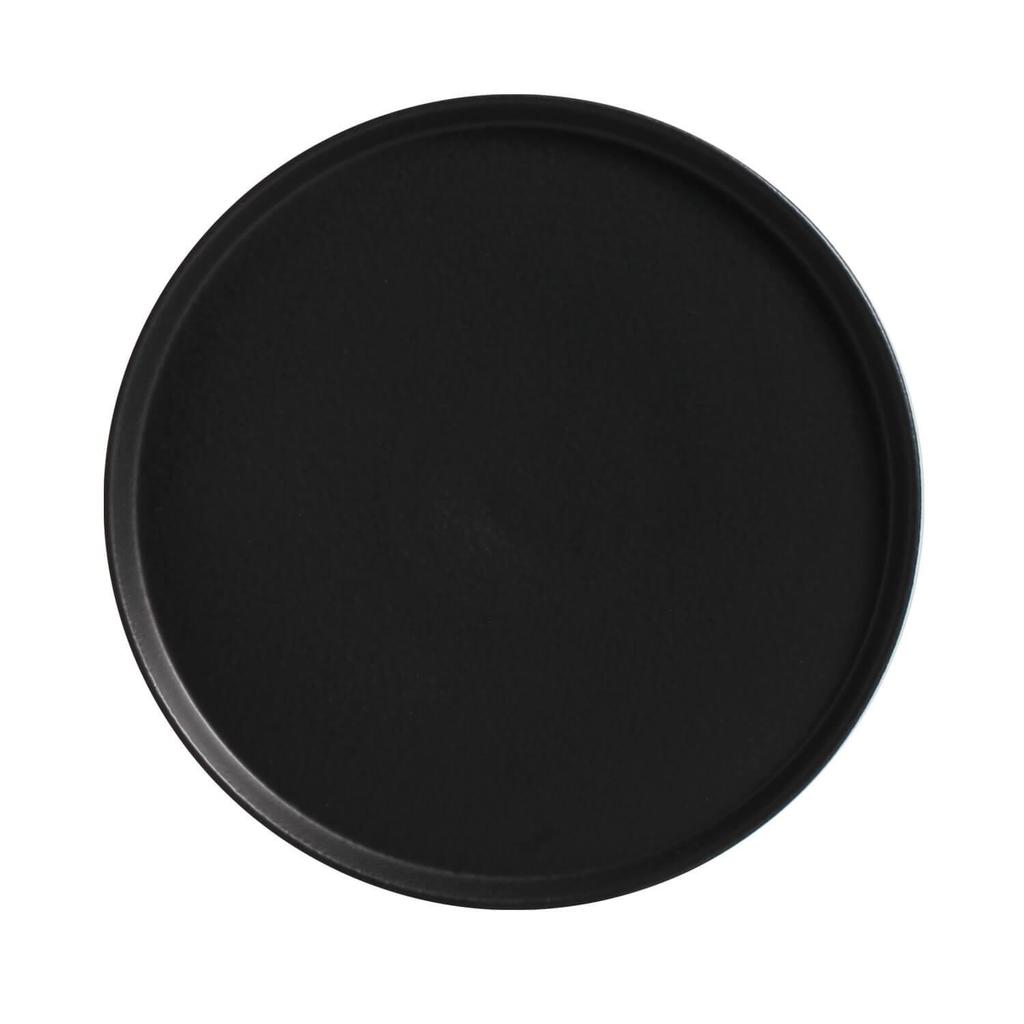 Conjunto com 6 Pratos de Sobremesa Neo Preto Matte Ø21,5cm