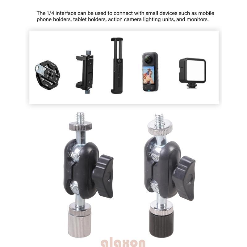 Adaptador Cabeça Parafuso 1 4 Polegadas Para Tripé Câmera Rotação 360 Graus