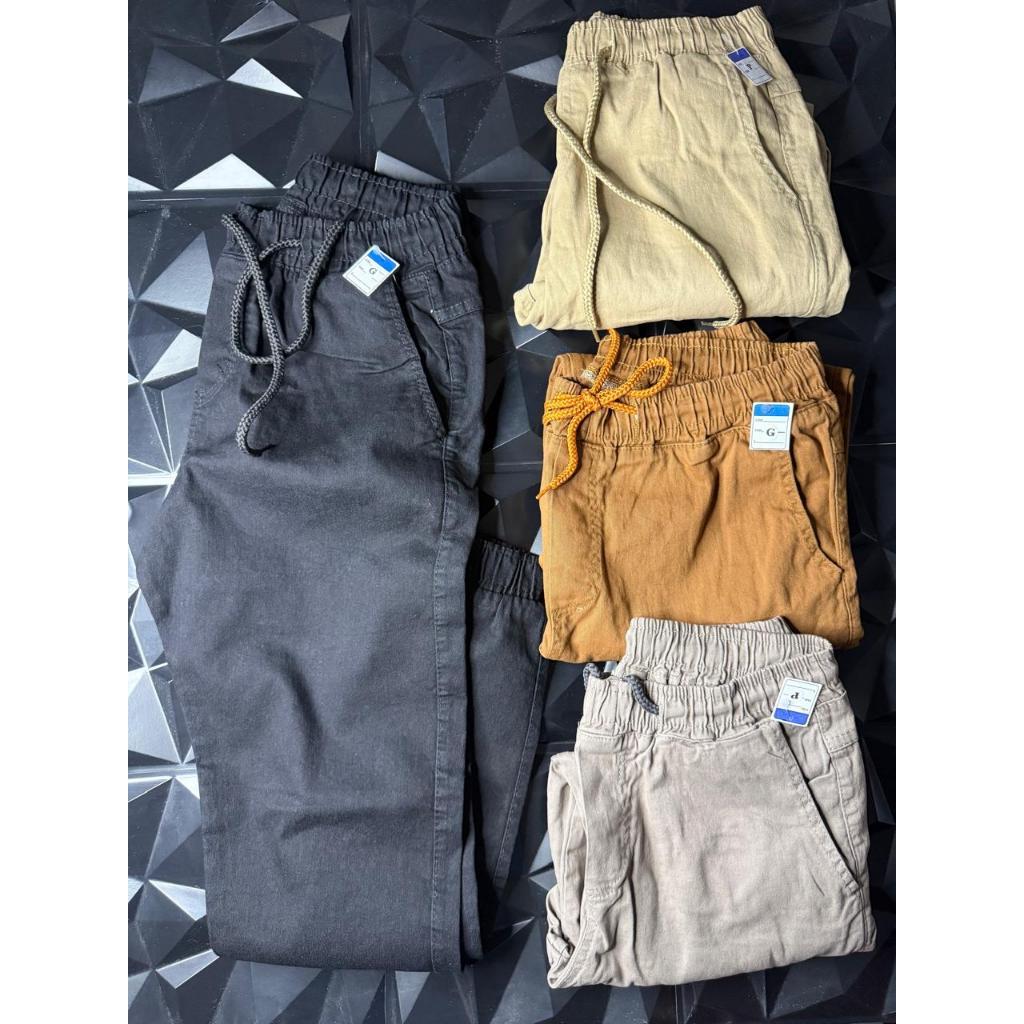 Calça Jogger Masculina Premium Sarja Lycra com Punho Elástico | Conforto, Estilo e Ótima Qualidade Direto da Fábrica