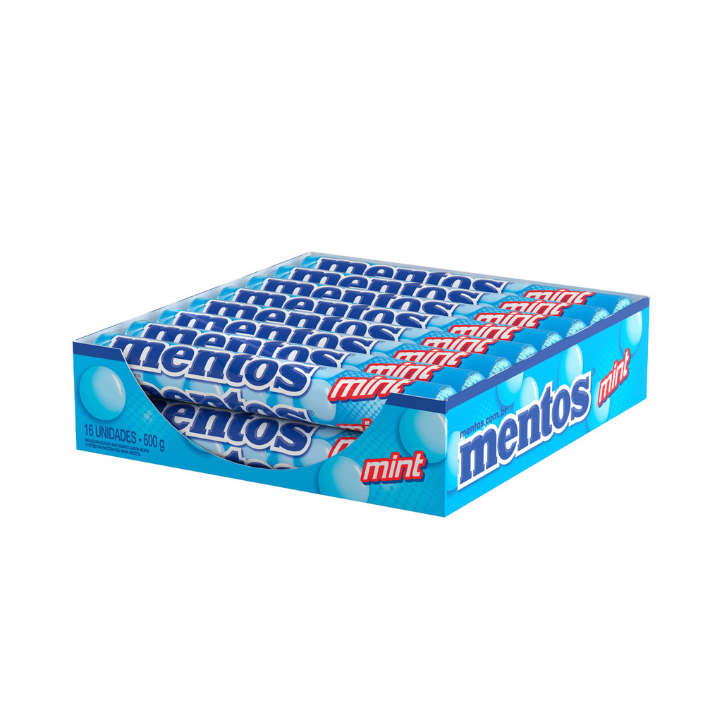 Mentos Mint – Stick 37,5g – Display com 16 Unidades