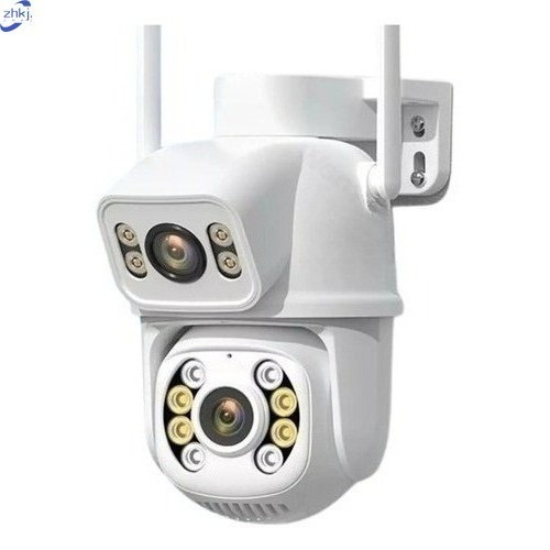 Câmera Dupla 2.4G Externa Ip a Prova D'água com Infravermelho Alarme Wifi Hd Sensor De Movimento