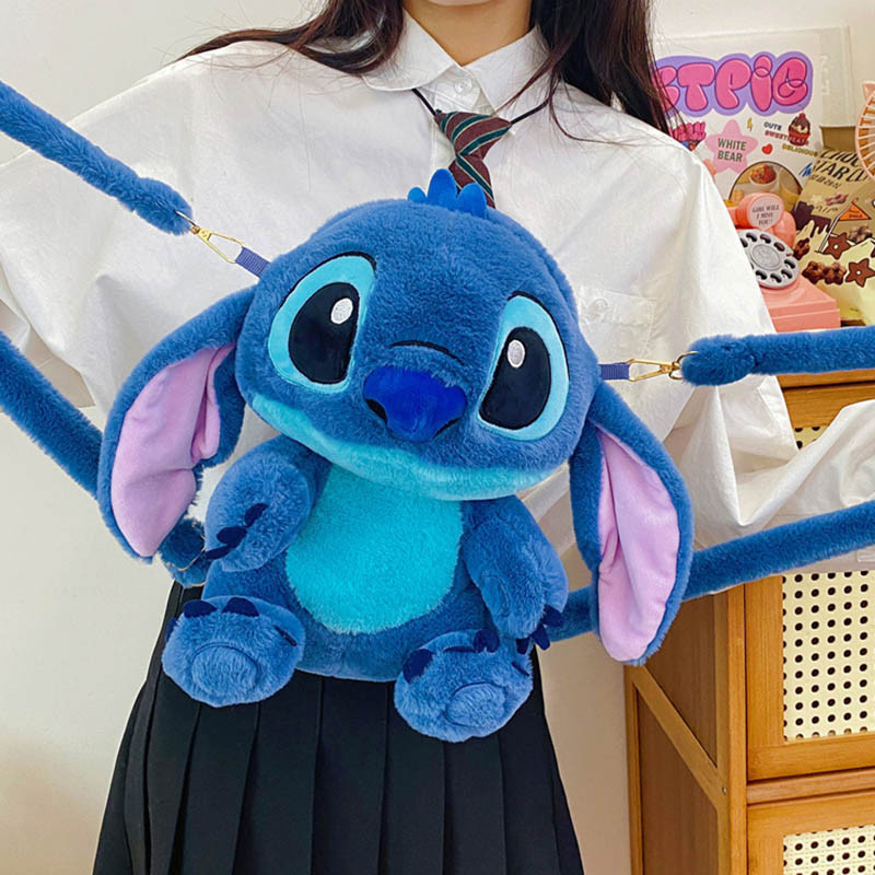 Stitch Boneca De Pelúcia Bolsa De Ombro Anime Lilo & Brinquedos Kawaii Dos Desenhos Animados Bonito Mochila Saco