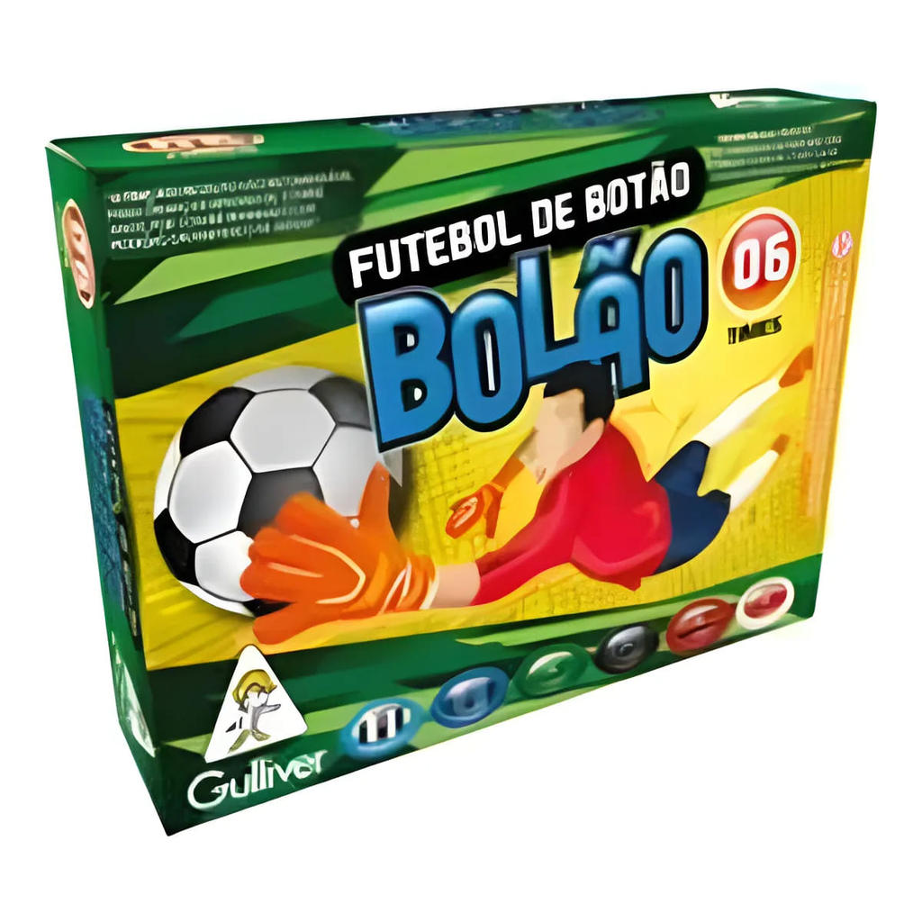 FUTEBOL DE BOTAO 6 TIMES BOLAO (S) UNIDADE 0481 - GULLIVER