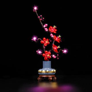 Kit de Luz Lego Flor de Ameixa BrickSoul, Kit de Luz Led para Lego 10369, Ilumine Seus Legos - SEM Conjunto de Blocos Le