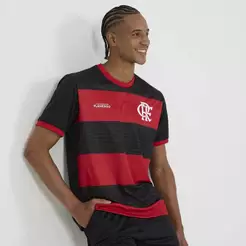Camiseta Flamengo Emoção Vermelho/Preto