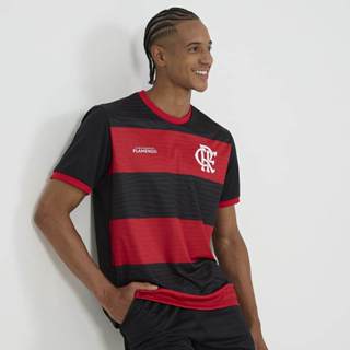 Camiseta Flamengo Emoção Vermelho/Preto em Oferta na Shopee