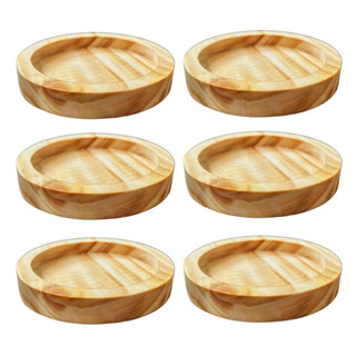 Kit Jogo Pires de Madeira Pinus Redondo para Xícaras de Chá Café Mesa Posta Porta Copos Madeira em Oferta na Shopee