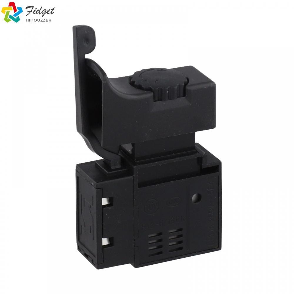 Interruptor De Botão De Gatilho De Controle De Velocidade De Furadeira Elétrica Preta Fácil De Operar