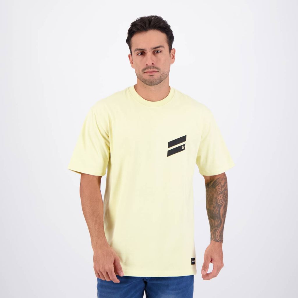 Camiseta Hurley Slash Amarela em Oferta na Shopee