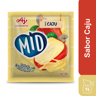 Kit Refresco em Pó MID® Sabor Caju Com 5 Unidades de 20g em Oferta na Shopee