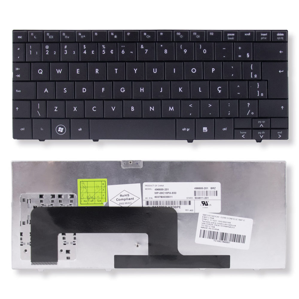 Teclado para Notebook HP Mini 1104TU | Preto ABNT2 em Oferta na Shopee
