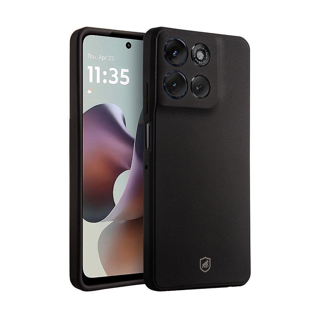 Capa case capinha para Motorola Moto G56 - Silicon Veloz - Preta - Gshield em Oferta na Shopee
