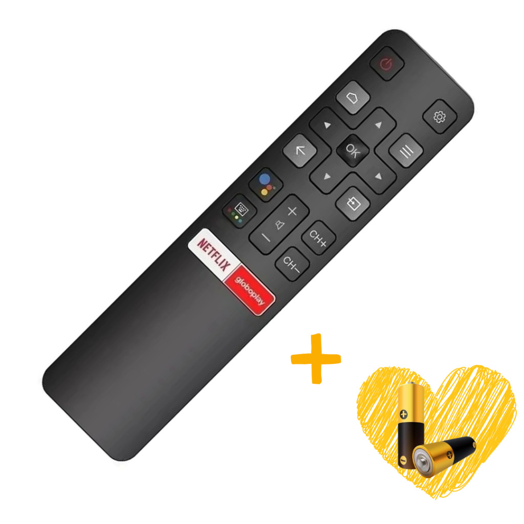 Controle Compatível com TCL SEMP Smart TV | Reposição | Compatível | Universal Com Pilhas em Oferta na Shopee