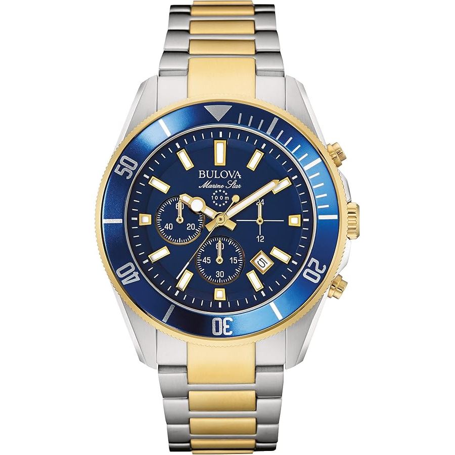 Relógio Bulova Masculino Marine Star Chronograph Quartz 43mm 98B230