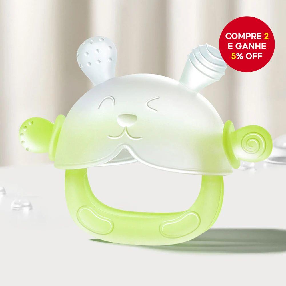 Luvas De Mordedor De Bebê De Silicone Sem BPA Com Design De Pulso Anti-Queda Para Cuidados Dentários Presente De Natal