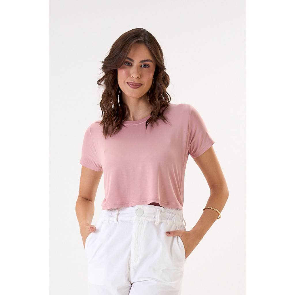 BLUSA DE AMAMENTAÇÃO ROSA CHÁ
