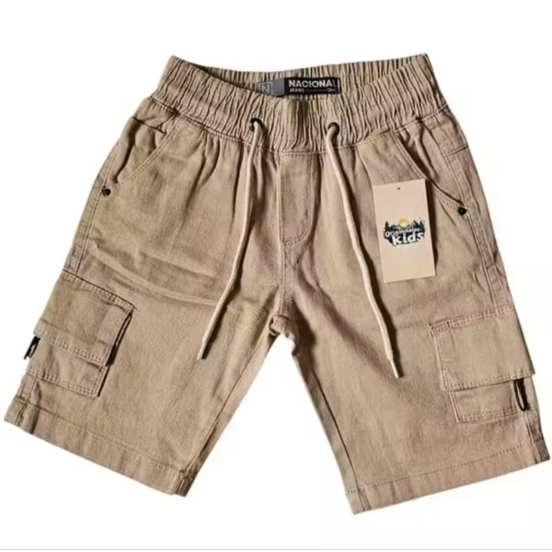 bermuda jeans infantil menino de sarja colo masculino cargo infantil bermuda com elástico