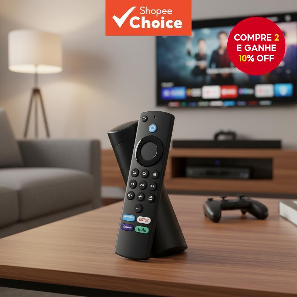 Controle Remoto Universal de Voz L5B83G para TVs de 3a e 2a Geração Fire TV Stick 4K