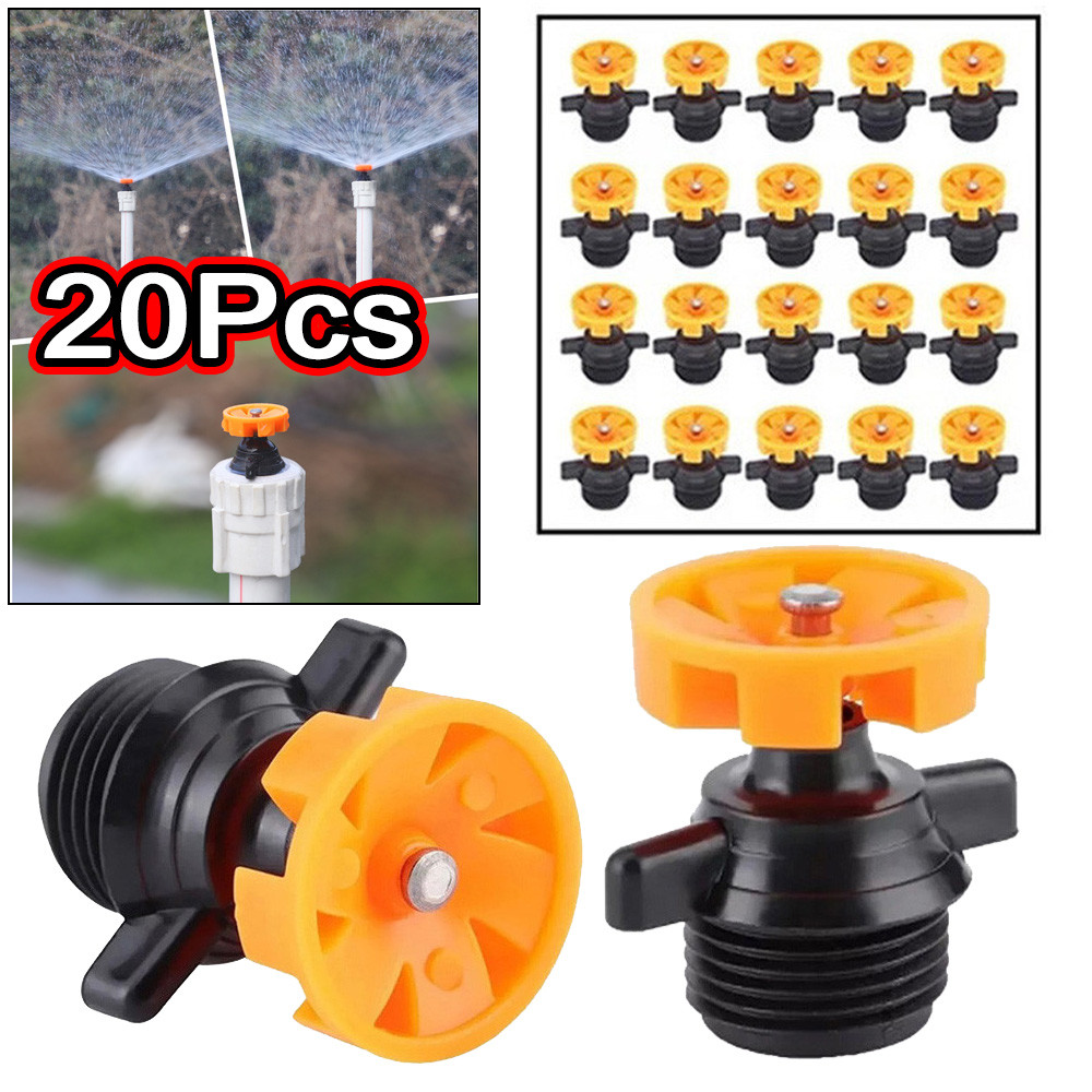 Kit 10/20 Unidades Aspersor De Rotação 360° P/ Sistema De Rega
