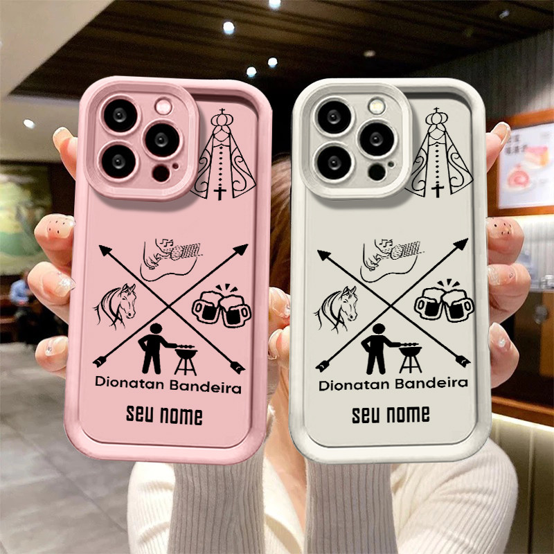 Capinha capa de personalizado Nossa Senhora Aparecida para iPhone 11 17 12 13 15 16 pro max 14 15 Plus 16 13 Pro capa