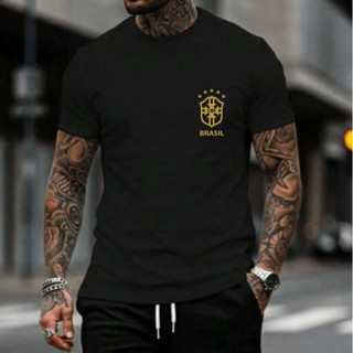 CAMISETA MASCULINA BRASIL COPA DO MUNDO ESPORTIVO CASUAL CONFORTAVEL em Oferta na Shopee