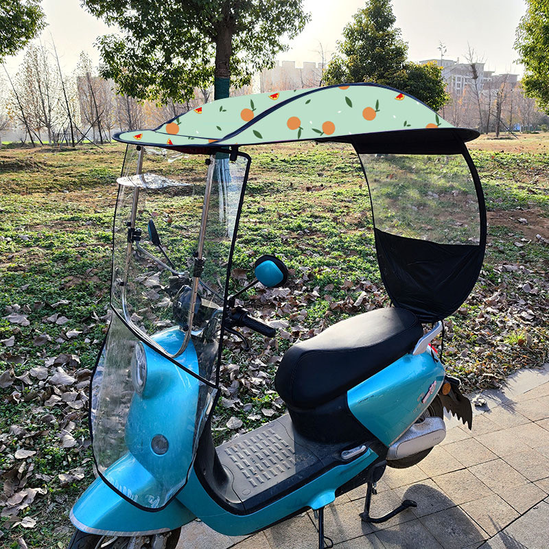 Nova Capa de Chuva para Veículo Elétrico, Protetor Solar, Revestimento Preto Espesso, Sombreamento Completo, Carport à P