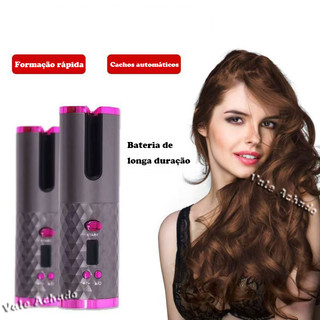 🎁Qualidade Top🎁Modelador de cabelo automático sem fio com bateria recarregável de cerâmica embutida