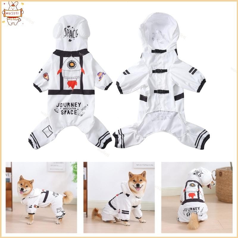 Fashion Dog Rain Jackets Roupa Respirável À Prova Intempéries Design Terno Espacial