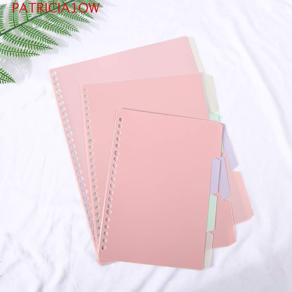 PATRICIA1OW Fichário Índice Página Escola 4 Pçs/set Marcador B5 A5 A4 Scrapbook Diário Notebook Separador