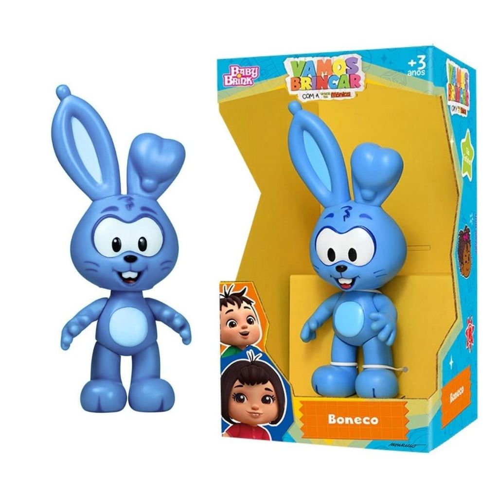Boneco Sansão Turma Da Mônica Infantil Brincadeiras Diversão Crianças Coelhinho Presente Filhos