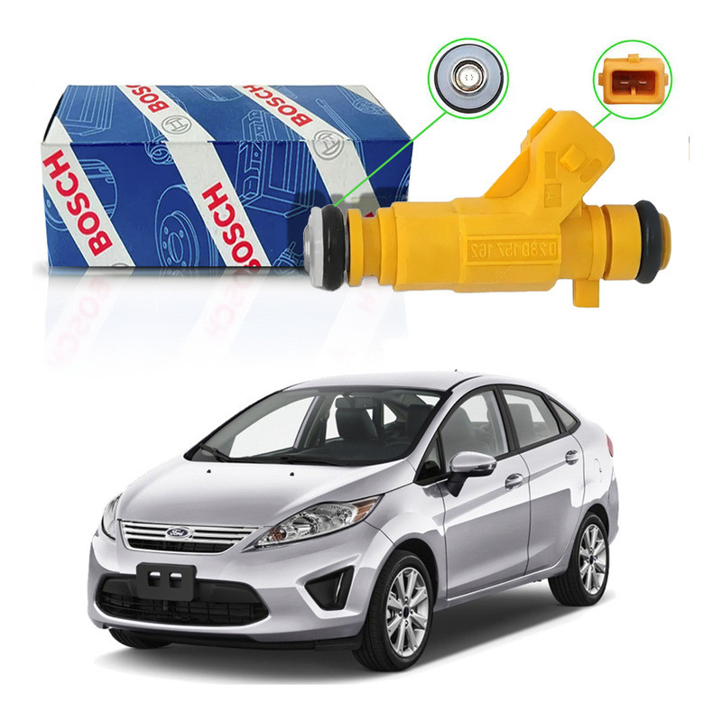 Bico Injetor Bosch Ford New Fiesta Sedan 1.6 2010 A 2013